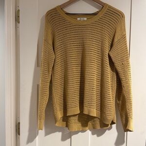 Madewell Mustard Knit Sweater